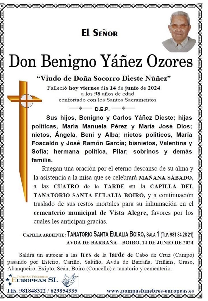 Don Benigno Yáñez Ozores