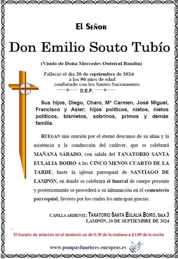 Don Emilio Souto Tubío