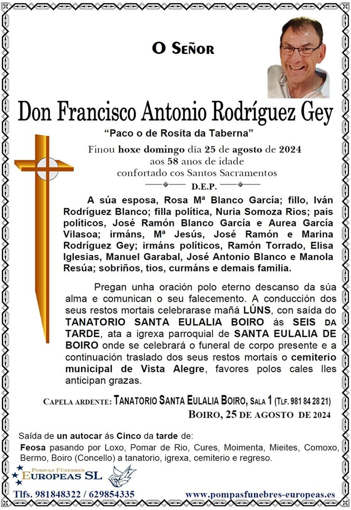 Don Francisco Antonio Rodríguez Gey