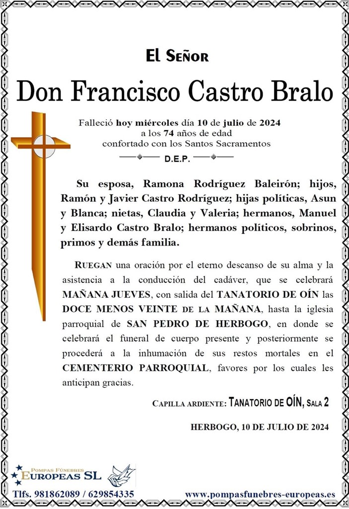 Don Francisco Castro Bralo