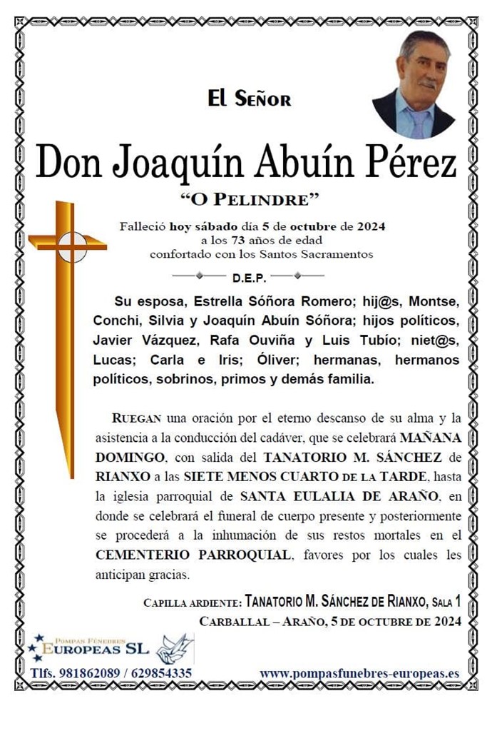 Don Joaquín Abuín Pérez