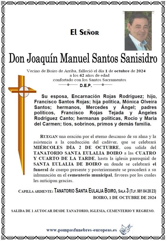 Foto secundaria Don Joaquín Manuel Santos Sanisidro