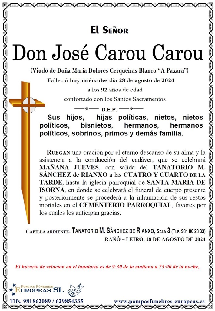 Don José Carou Carou