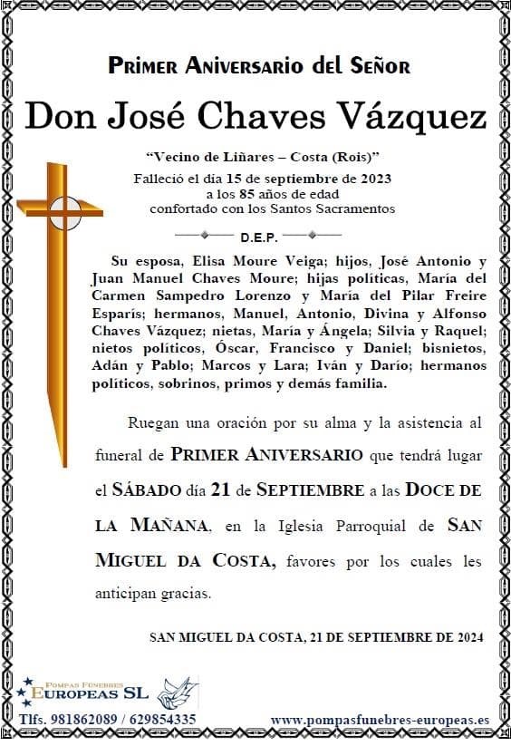 Don José Chaves Vázquez (21/09/2024)