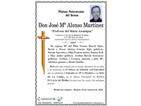 Don José Mª Alonso Martínez (15/03/2025)