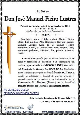 Don José Manuel Fieiro Lustres