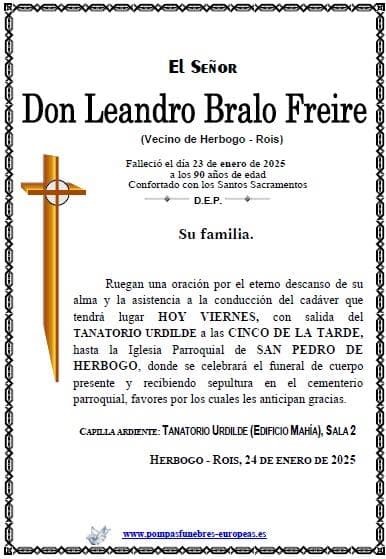 Foto secundaria Don Leandro Bralo Freire