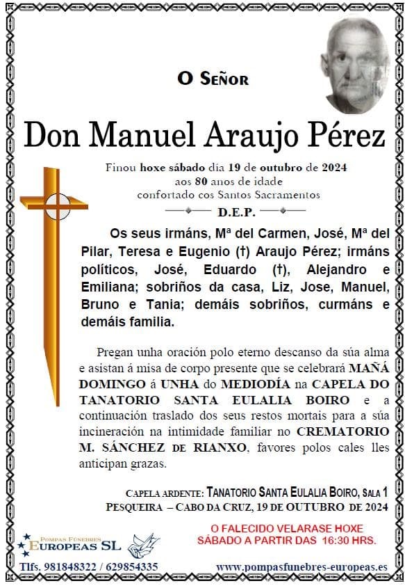 Foto secundaria Don Manuel Araujo Pérez