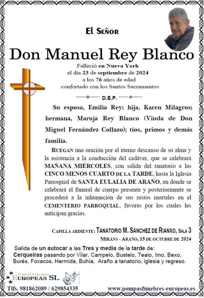 Foto principal Don Manuel Rey Blanco