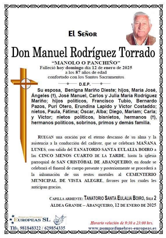 Foto principal Don Manuel Rodríguez Torrado