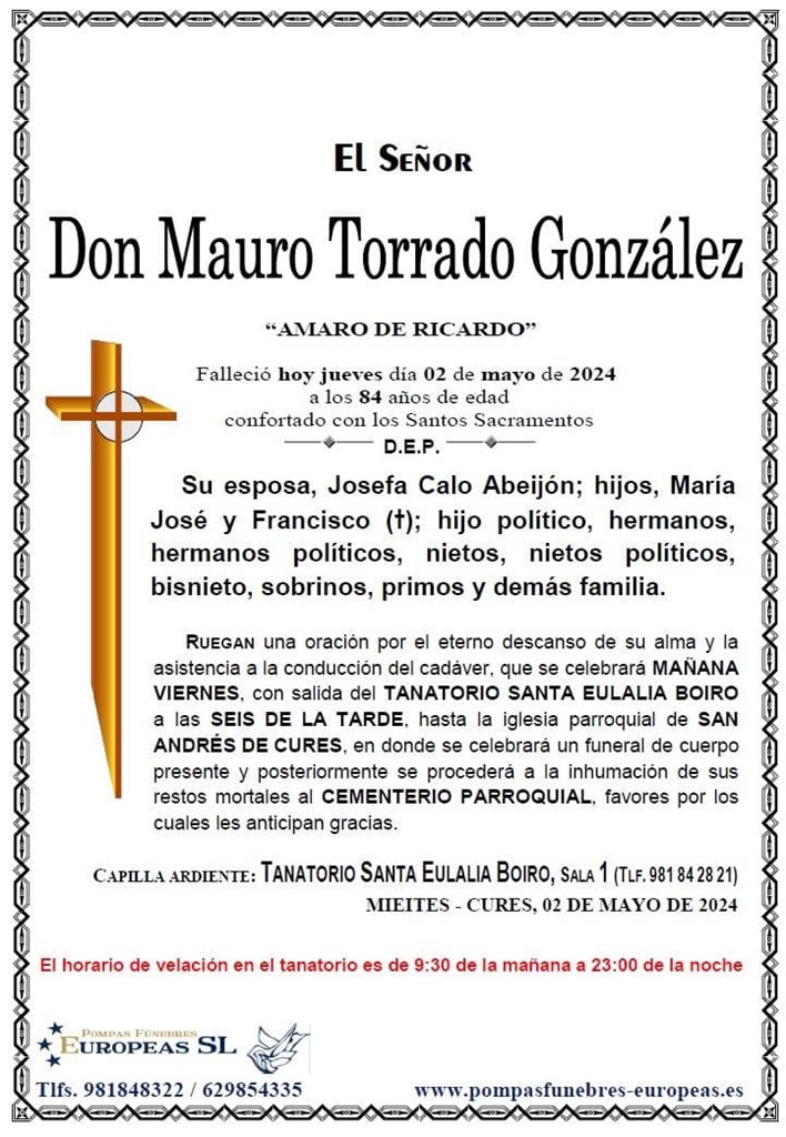 Don Mauro Torrado González