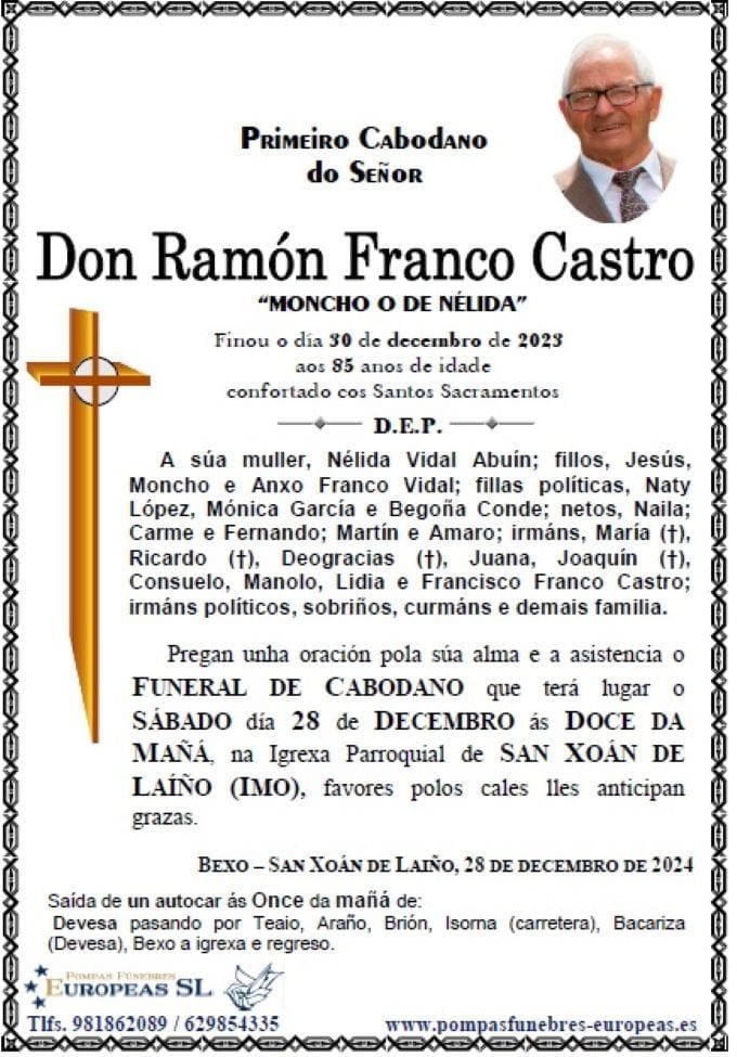 Don Ramón Franco Castro (28/12/2024)