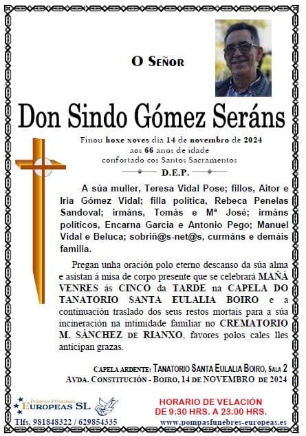 Don Sindo Gómez Seráns