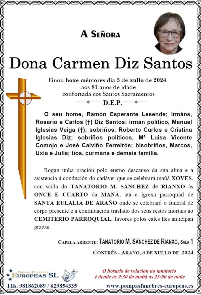 Dona Carmen Diz Santos