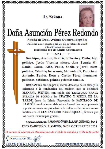 Doña Asunción Pérez Redondo