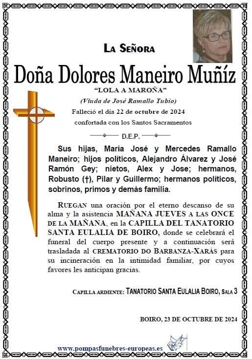 Foto principal Doña Dolores Maneiro Muñíz