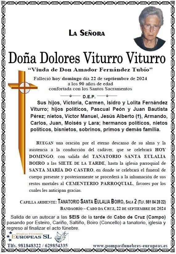 Doña Dolores Viturro Viturro