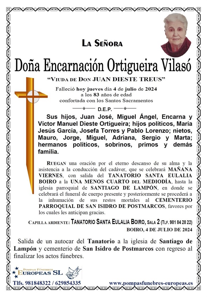 Doña Encarnación Ortigueira Vilasó