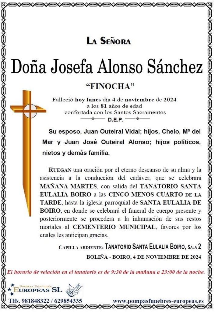 Doña Josefa Alonso Sánchez