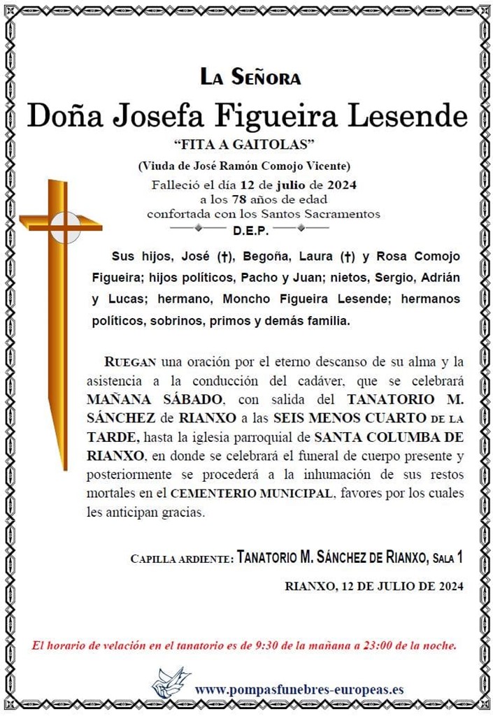 Doña Josefa Figueira Lesende