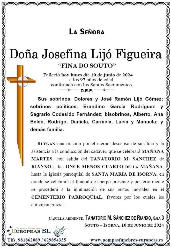 Doña Josefina Lijó Figueira