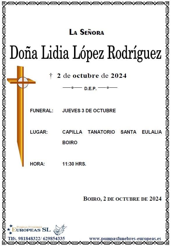 Doña Lidia López Rodríguez