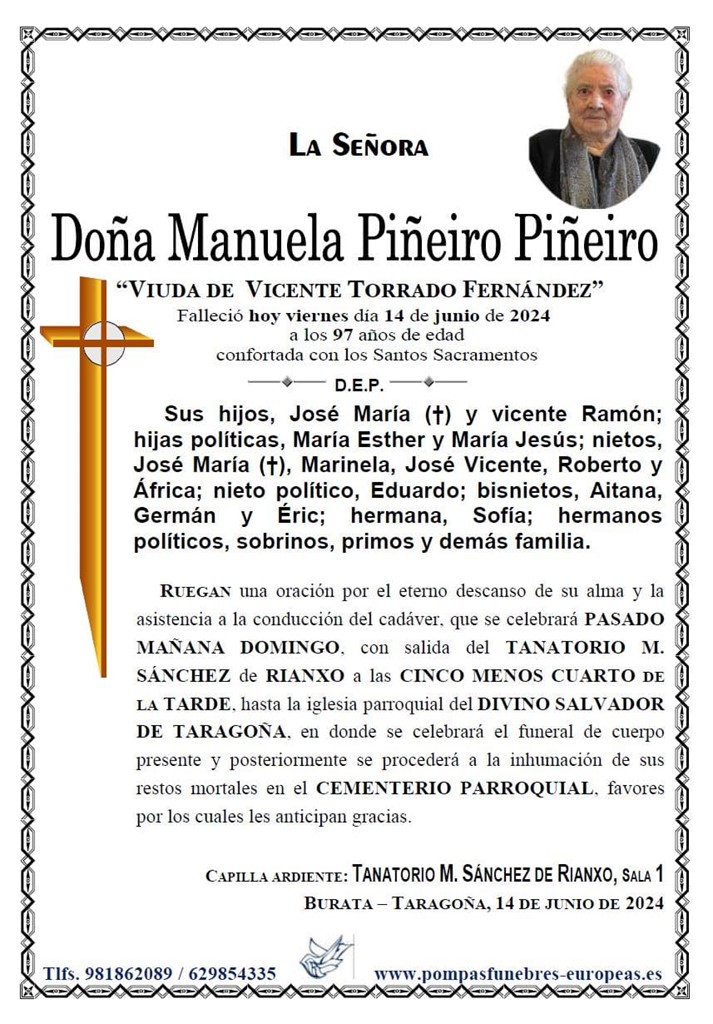 Doña Manuela Piñeiro Piñeiro