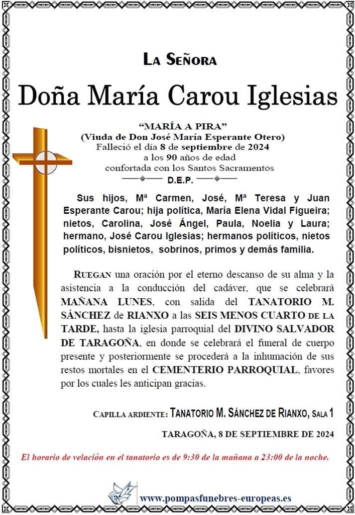 Doña María Carou Iglesias