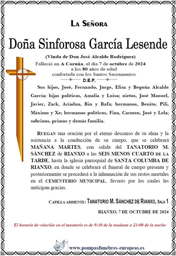 Doña Sinforosa García Lesende